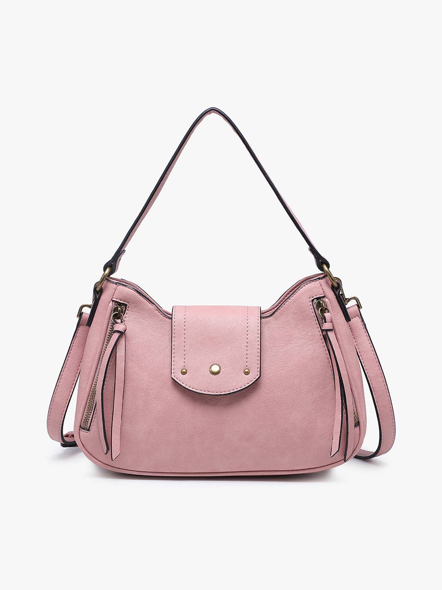 Leilani Twist-Lock Crossbody/Satchel w/ Adjustable Strap