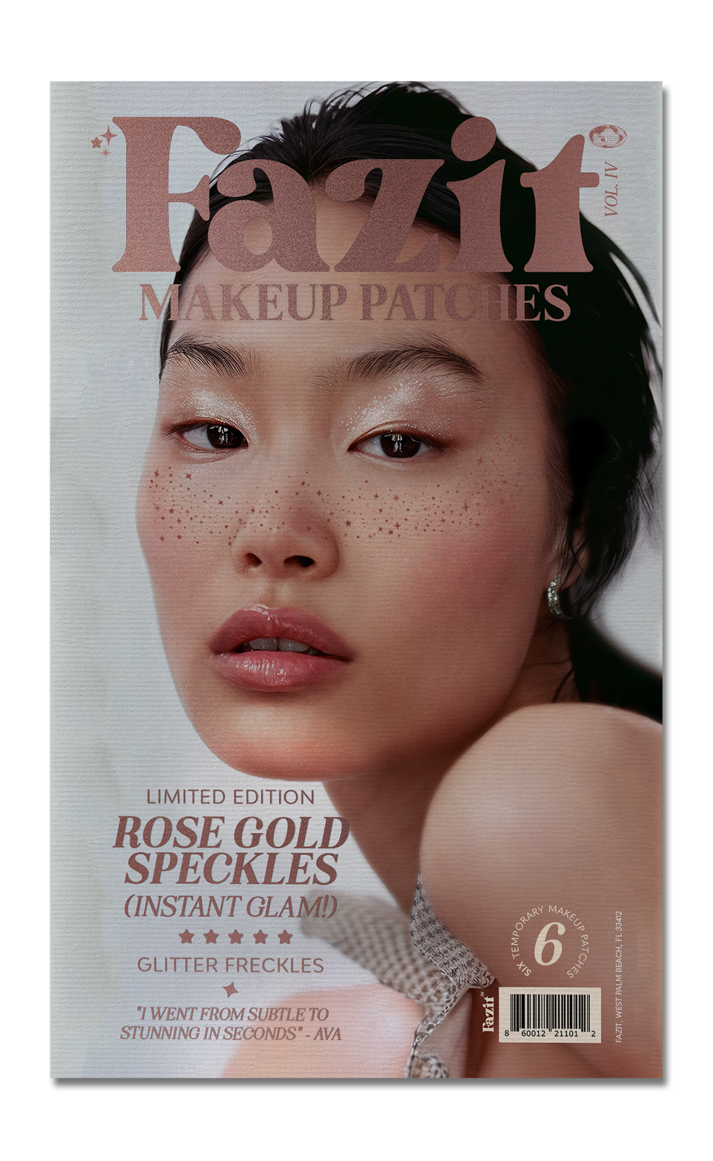 Fazit - Rose Gold Stardust Speckles Makeup Patches