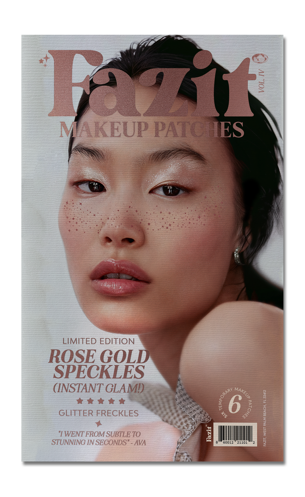 Fazit - Rose Gold Stardust Speckles Makeup Patches