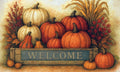 Custom Decor - Floor Mat-Rustic Pumpkins