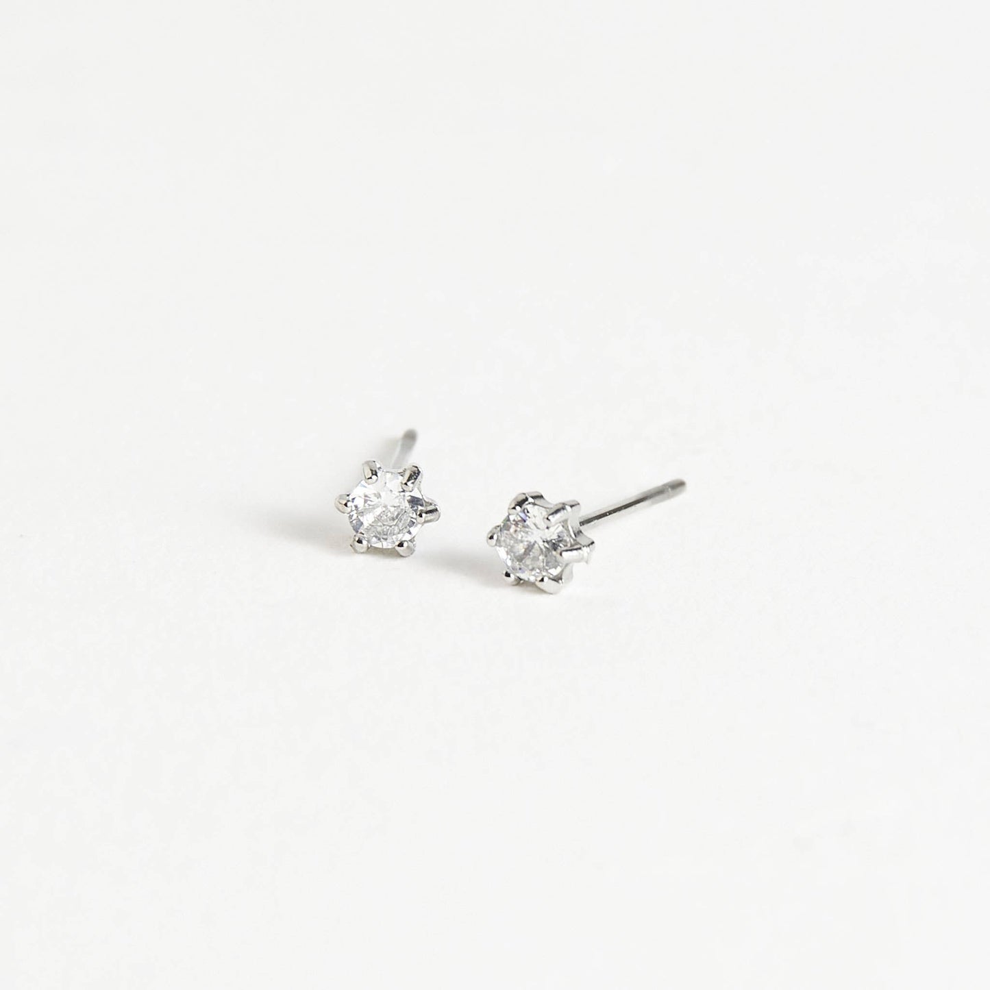 Howard's - Waterproof Earrings 3mm Round Cubic Zirconia Stud Narelle