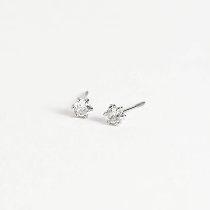 Howard's - Waterproof Earrings 3mm Round Cubic Zirconia Stud Narelle