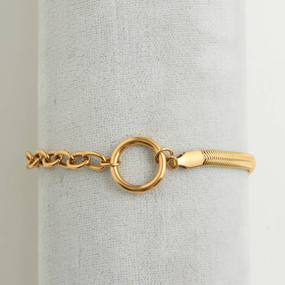 Howard's - Narelle Waterproof Cable & Snake Chain Bracelet