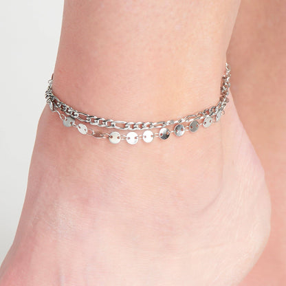 Howard's - Narelle Waterproof Multi Row Figaro Chain Anklet