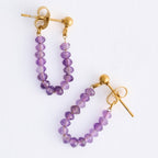 Waterproof Earrings Genuine Pearl Beaded Drop Narelle Gold