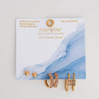Howard's - Narelle Waterproof Rectangle Hoop Earring Trio