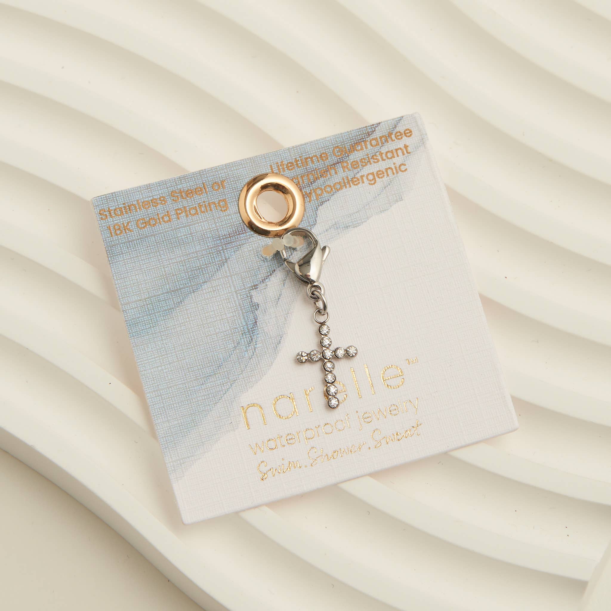 Howard's - Narelle Waterproof Pave Cross Charm