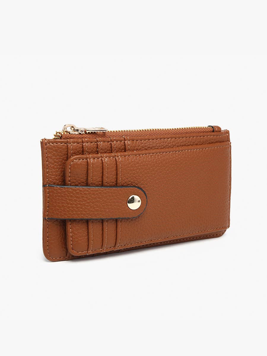 Jen & Co. - WL2541 Mae Multi-Card Wallet w/ Strap Snap Closure