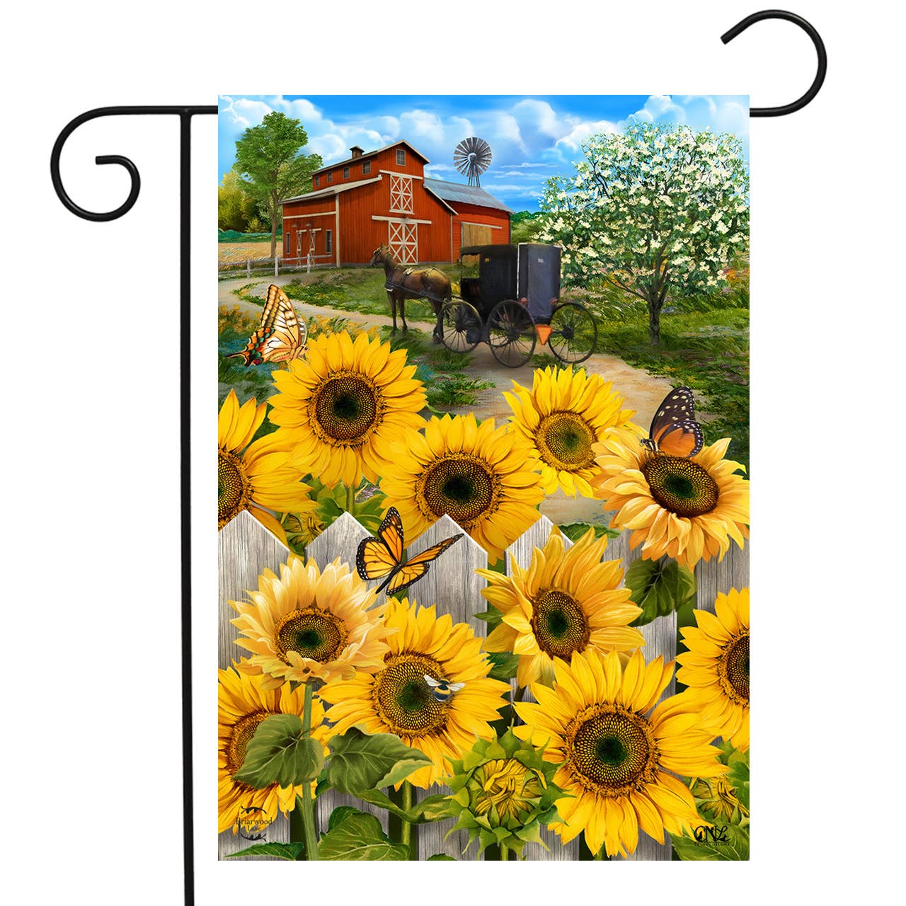 Briarwood Lane - Country Sunflowers Summer Garden Flag