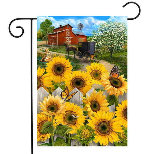 Briarwood Lane - Country Sunflowers Summer Garden Flag
