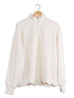 Simply Southern Scalloped Zippered Pullover