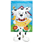 Magnolia - WELCOME DOG CRAZY LEG FLAG