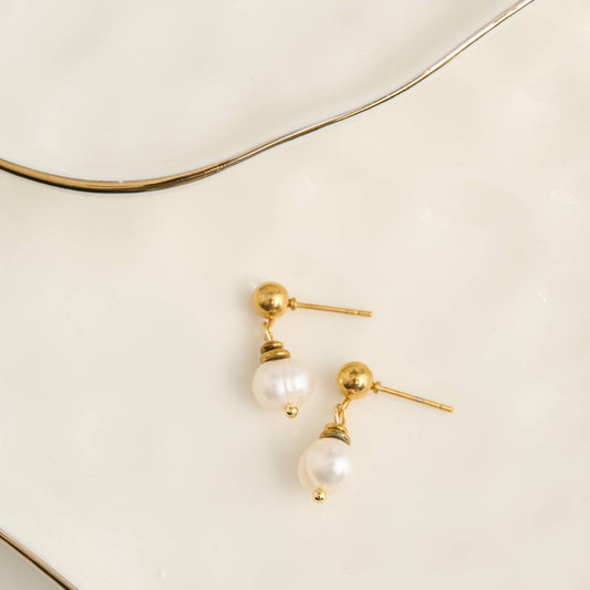 Howard's - Pearl Earrings Drop Freshwater Waterproof Jewelry Narelle