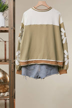 Mello. - Colorblock Daisy Graphic Top