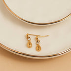 Howard's - Waterproof Earrings Teardrop Dangle Drop 18K Gold Finish