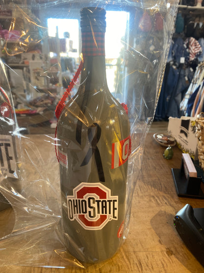 Ohio State Wine Bottle