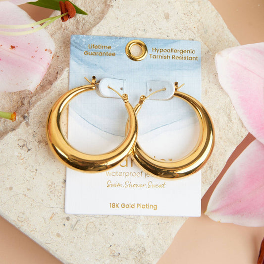 Howard's - Narelle Waterproof Round Hoop Earrings