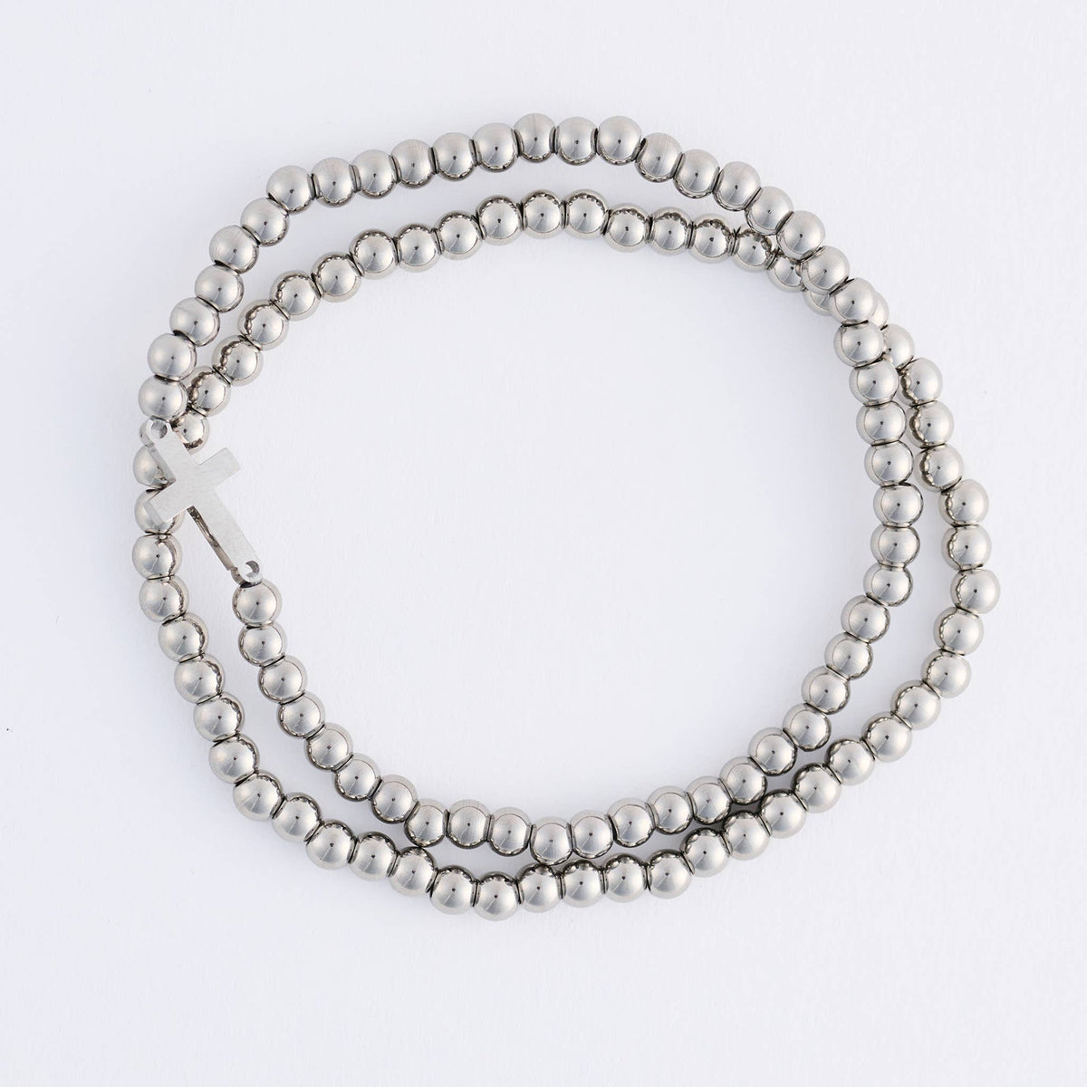 Howard's - Cross Bracelet Beaded Stretch Waterproof Narelle Duo Set