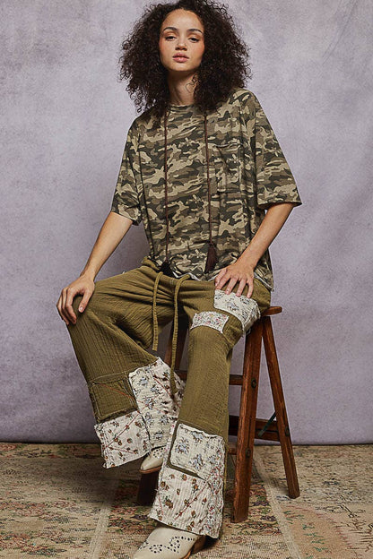 Pol Clothing - Vintage Washed Relaxed Fit Jersey Top Everyday Tee SALE