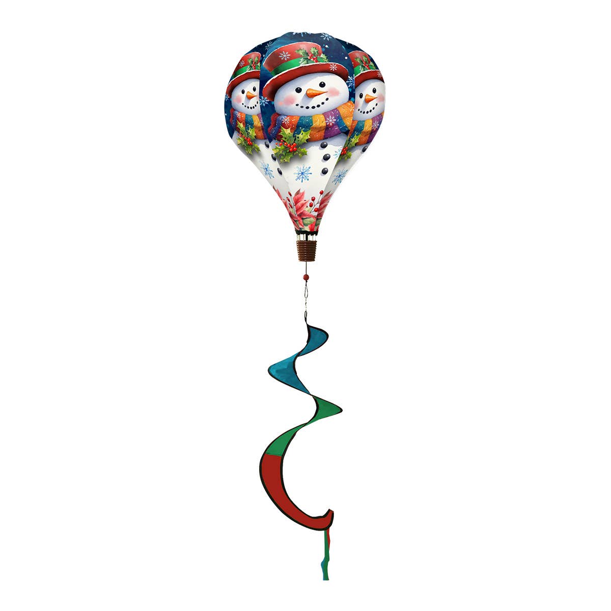 Briarwood Lane - Friendly Snowman Hot Air Balloon Spinner