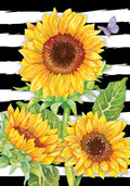 Custom Decor - Sunflower Stripes-FL - 28” x 40”