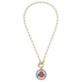 Canvas Style - Ohio State Buckeyes Logo Enamel T-Bar Necklace
