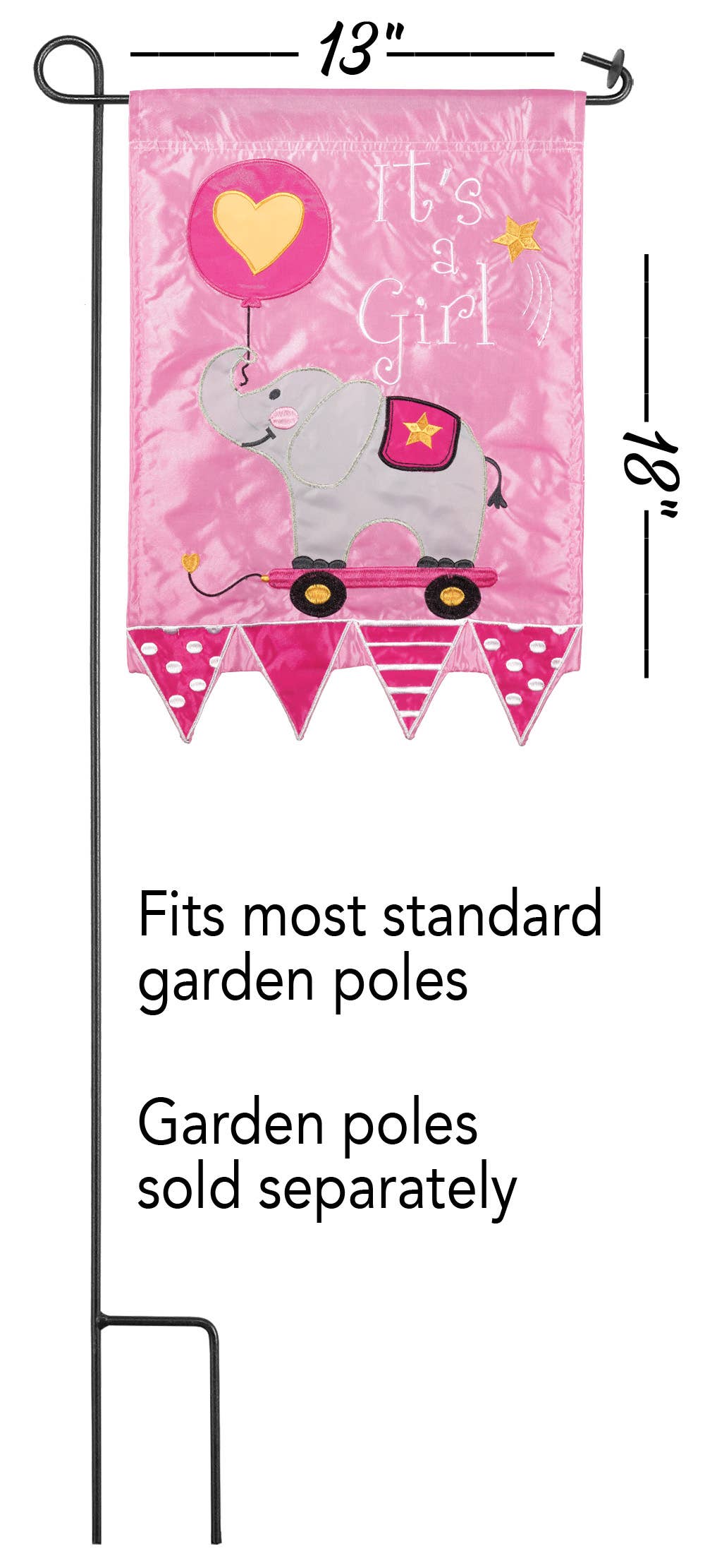 Magnolia - It's A Girl Garden Flag