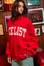 BUCKETLIST INC - IT2594-NICELIST | Reversible 'LIST' Slogan Mockneck Pullover