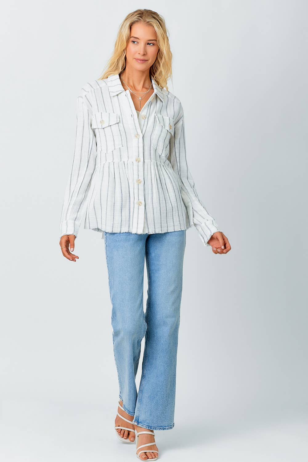 April Washed Peplum Jacket