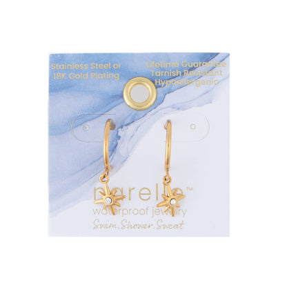 Howard's - Waterproof Earrings Narelle Starburst Charm C Hoop