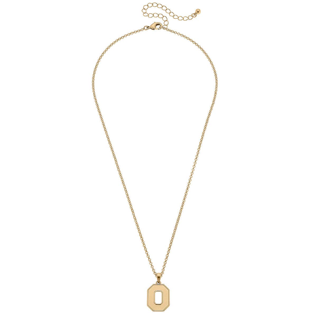Canvas Style - Ohio State Buckeyes 24K Gold Plated Pendant Necklace