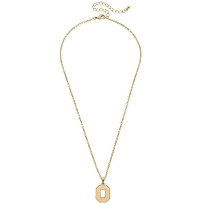 Canvas Style - Ohio State Buckeyes 24K Gold Plated Pendant Necklace