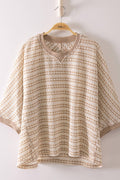 Emmie Textured Stripe Knit Top