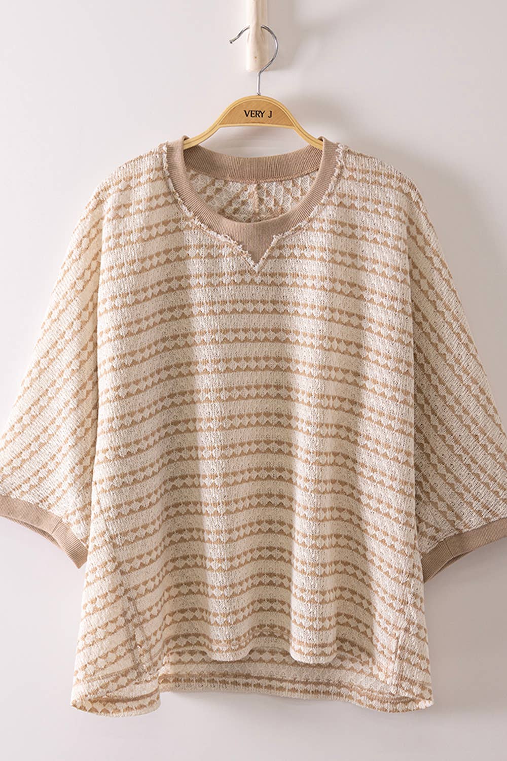 Emmie Textured Stripe Knit Top