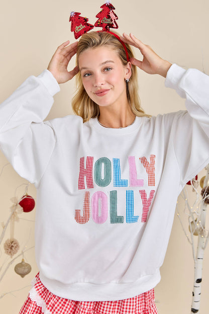 Main Strip - Holly Jolly Multicolor Gingham Pullover – Ready to Ship🎄