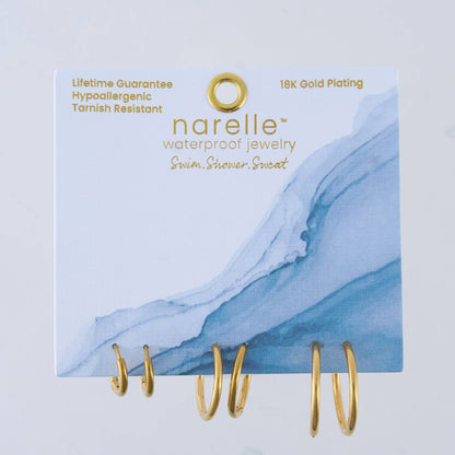 Howard's - Narelle Waterproof Classic Hoop Earring Trio