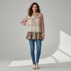 Young Threads - Limited Edition Sweater Knit Jhabla Top with Graceful Tiers