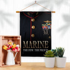 Dress Blue Marine Armed Forces Military Corps Decor Flag