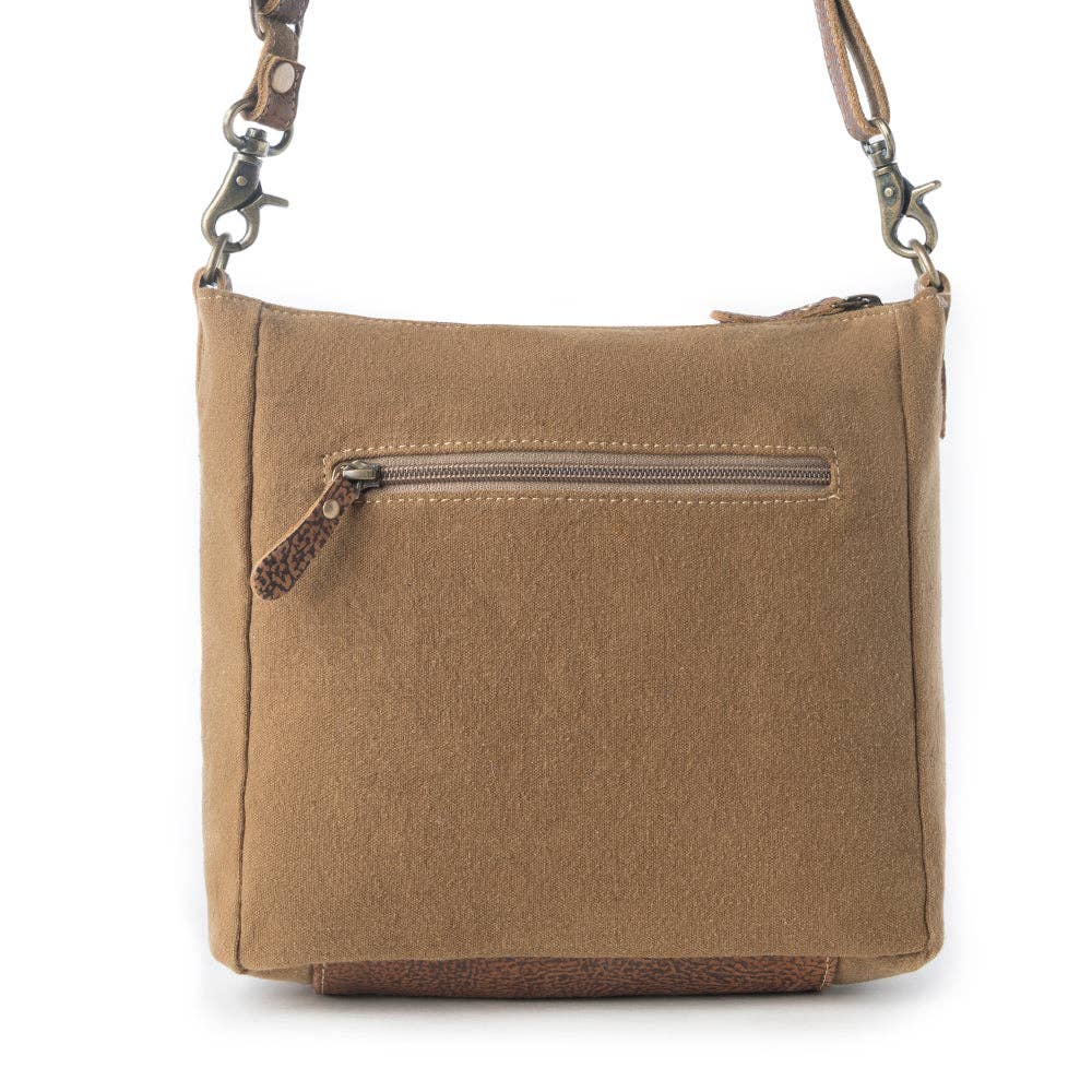 Myra Bag - Crestbloom Vintage Crossbody Bag for Women in navy with print detail