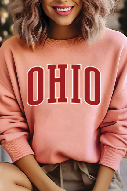 OHIO PUFF GRAPHIC BRUSHED SWEATSHIRTS