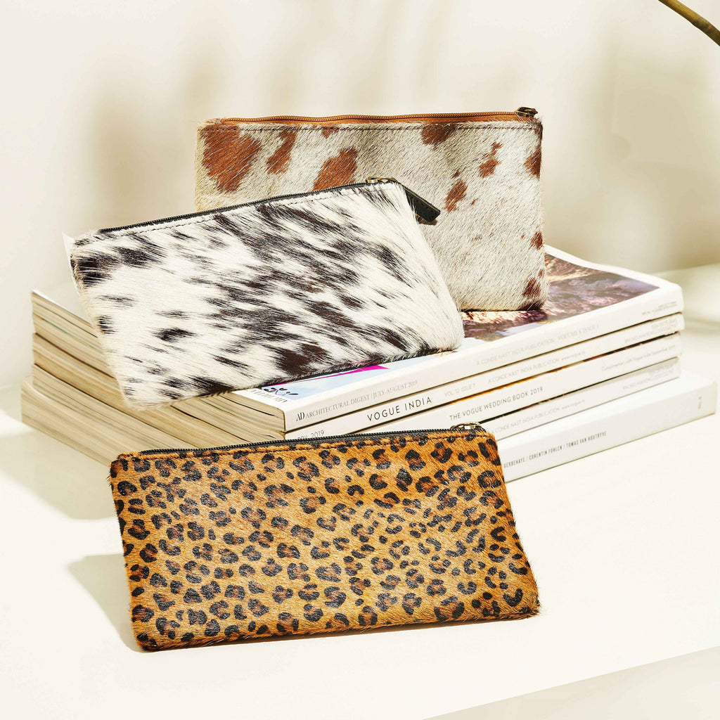 Myra Bag - COOKIE CRUNCH LEATHER AND HAIRON WALLET