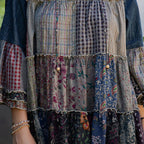 Artistic Fusion: Overdyed Jhabla Top With Emb