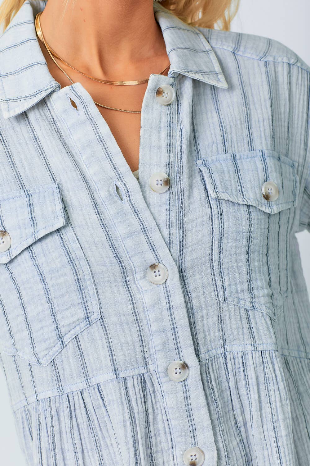 April Washed Peplum Jacket