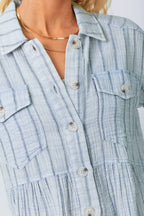 April Washed Peplum Jacket