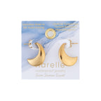 Howard's - Waterproof Earrings Pointed Waterdrop Stud in Gold & Steel