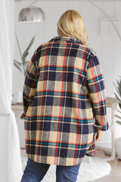 Pretty PLUS CHECK SHIRTJACKET LONG SLEEVE