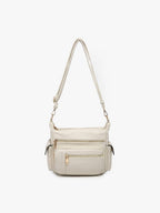 Nicole Multi-Zip Crossbody w/ Side Pockets