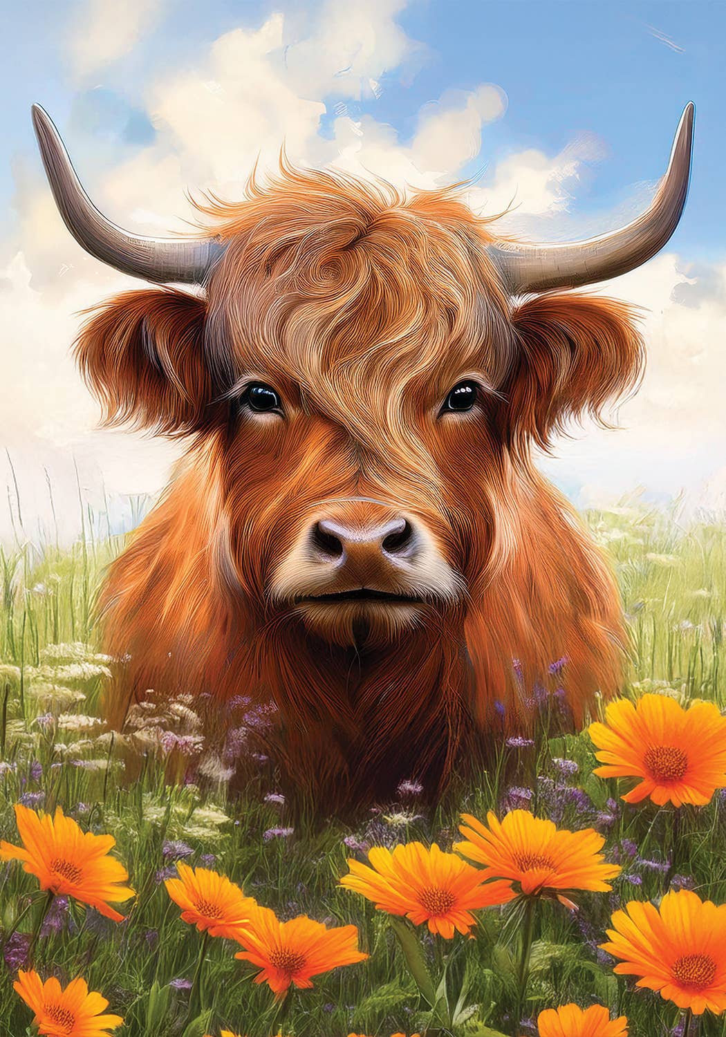 Highland Cow-Flag