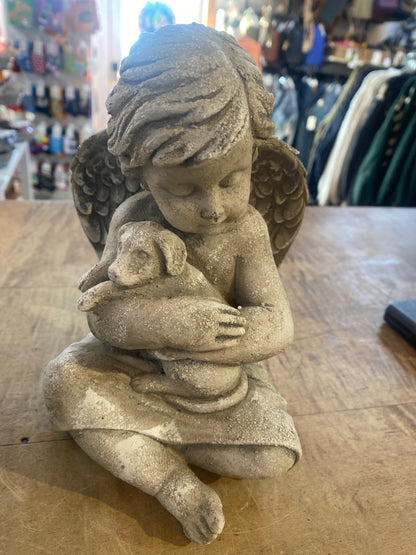 Cherub Pet Statue