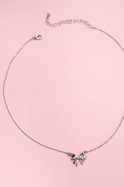 MINI BOW RIBBON NECKLACE |